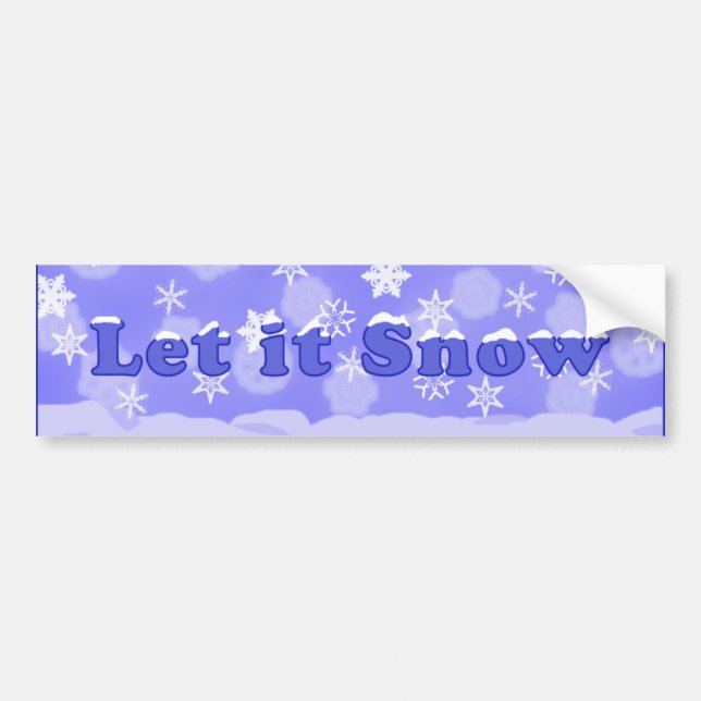 Låt det snöa bildekalet bildekal (Framsidan)