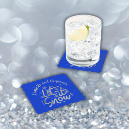 Låt det snöa Blå- och Silver-jul | Underlägg Papper