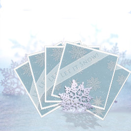 Låt det snöa blå pappersservett