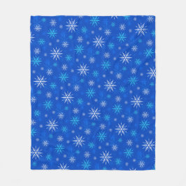 Låt det snöa, blåsnöflinga Mönster Fleece Blanket