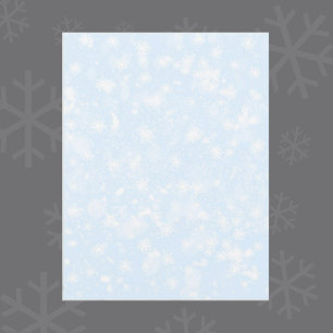 Låt det snöa Blått Scrapbookingpapper