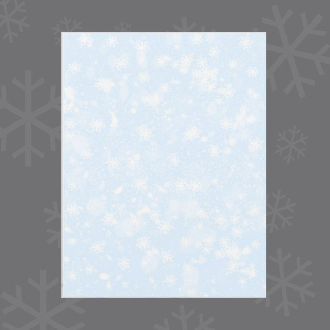 Låt det snöa Blått Scrapbookingpapper (Skapare uppladdad)