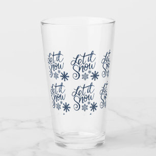 Låt det snöa blått skript för Winter Glitter Glaskopp