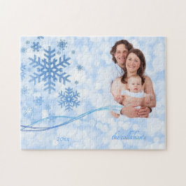 Låt det snöa blåttpussel pussel