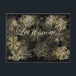 Låt det snöa | Blue Beach Sång™-vykort Vykort<br><div class="desc">BLUE BEACH SÅNG™-HELGDAG "LÅT DET SNÖA" SERIE: Våra livs helgdagar, speciella dagar och årstider hjälper oss att markera och spåra tidens gång, samla in minnen när vi har traditioner, tid, mat, musik, gåvor och hälsningskort med varandra. Ingen helgdag är mer präglad av tradition, musik, gåvor, mat och familjetid än jul....</div>