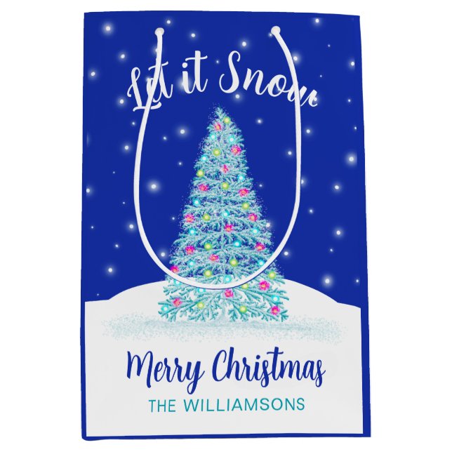 Låt det snöa Blue Julgran Helgdag (Framsidan)