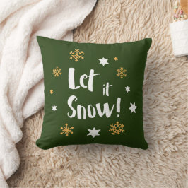 "Låt det snöa!", Calligraphyjulgrönt Kudde