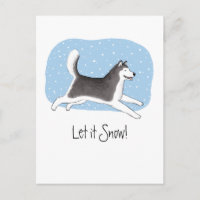 "Låt det snöa!" Cheerful Hund design