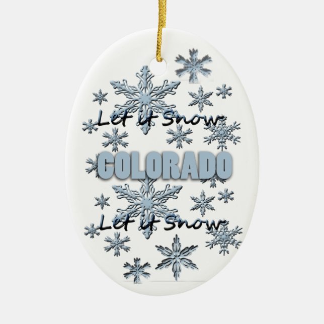 Låt det snöa Colorado jul Ornament (Framsidan)