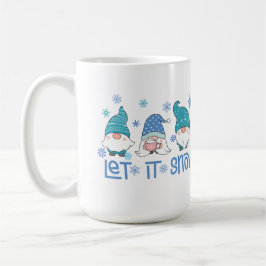 Låt det snöa Cute Gnome Kaffemugg