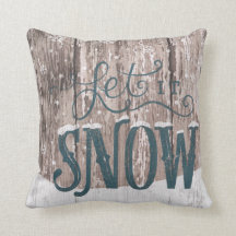 Låt det snöa dekorativ kudde för julhelgdagvintern