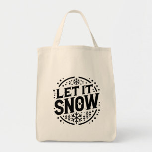 Låt det snöa Digital Art Design Tygkasse