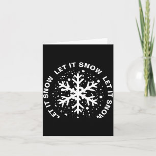 Låt det snöa En stor snöflinga  Kort