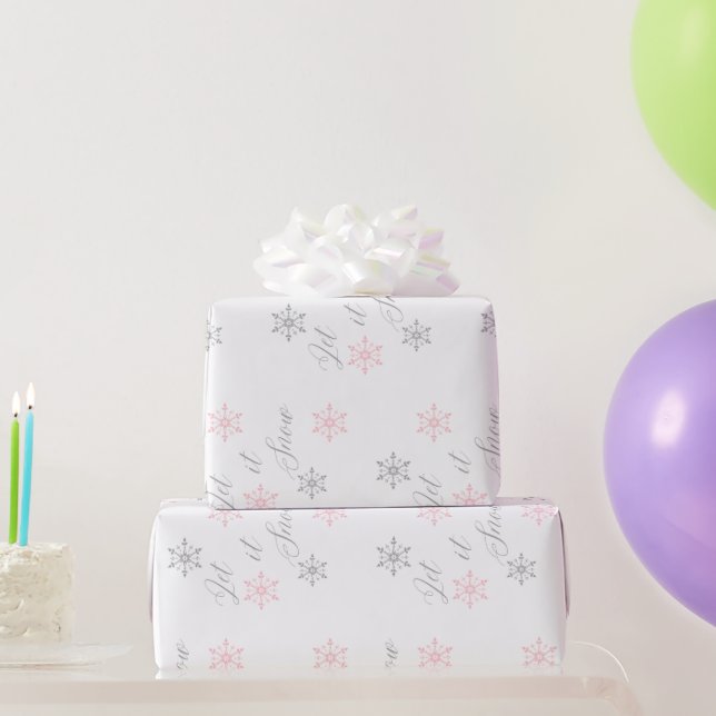 Låt det snöa, Festiv vinter jul  Presentpapper (Festgåvor)