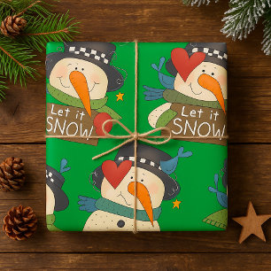 Låt det snöa figursättning Papper Presentpapper