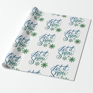 Låt det snöa figursättning Papper Presentpapper