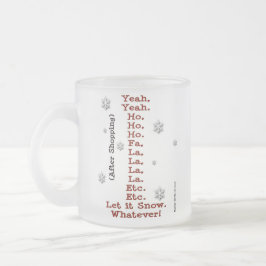 Låt det snöa - före och efter köp - frostigt frostad glasmugg