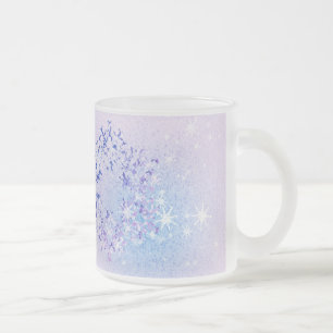 Låt det snöa frostad glasmugg