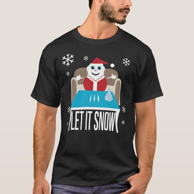 Låt det snöa Funny jul Essential T-Shirt (Framsida)