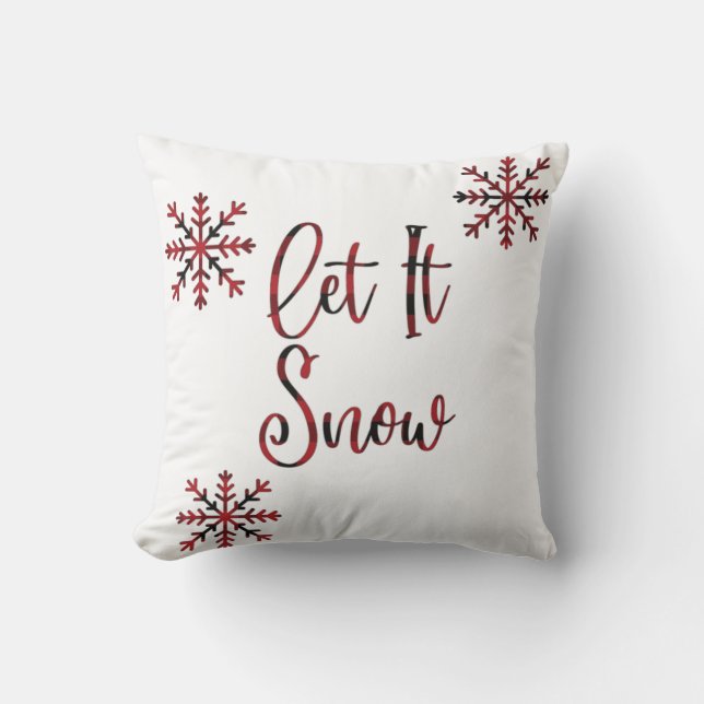 Låt det snöa fyllning kudde (Framsida)