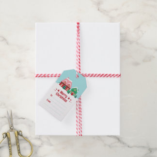 Låt det snöa Glad jul Byn Presentkort Presentetikett