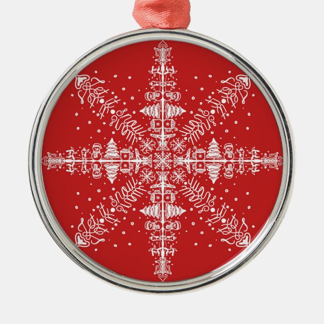 Låt det snöa Gömt Ord Ornament (Framsidan)