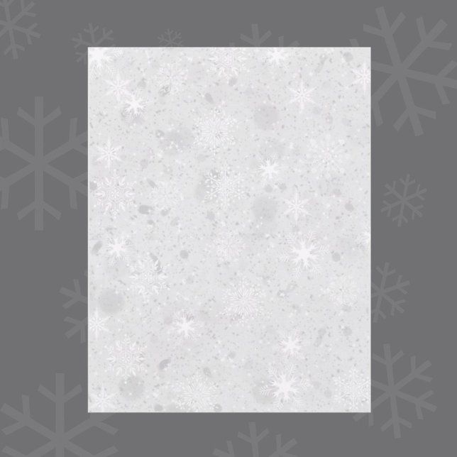 Låt det snöa Grått-avbokning Papper (Skapare uppladdad)