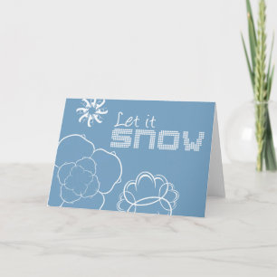 Låt det snöa gratulationskort helgkort