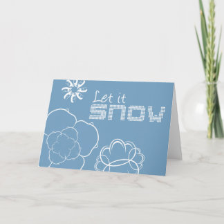 Låt det snöa gratulationskort helgkort