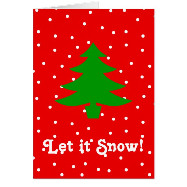 Låt det snöa! hälsningskort (Framsidan)