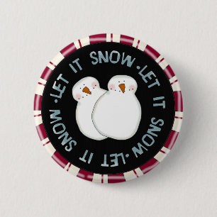 Låt det snöa Helgdag och skjortor Knapp