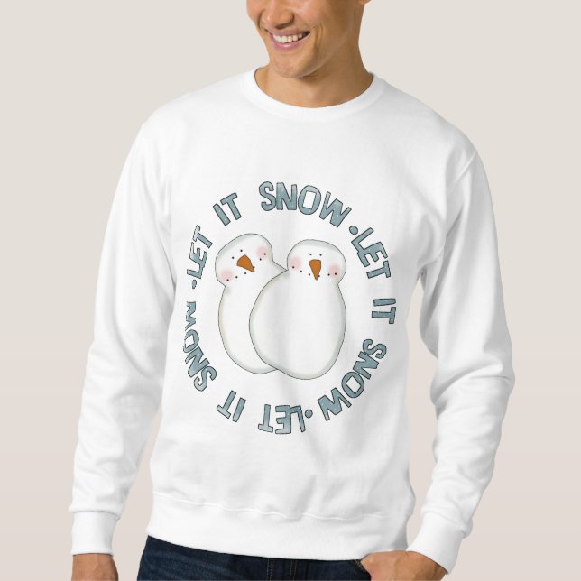 Låt det snöa Helgdag och skjortor Långärmad Tröja (Framsida)