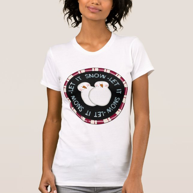 Låt det snöa Helgdag och skjortor T-shirt (Framsida)