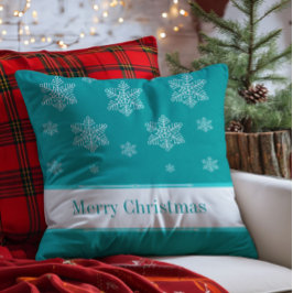 Låt det snöa Helgdag Pillow, Aqua Kudde