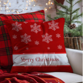 Låt det snöa Helgdag Pillow, röd Kudde