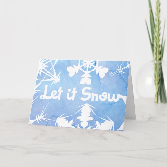Låt det snöa helgkort (Framsida)