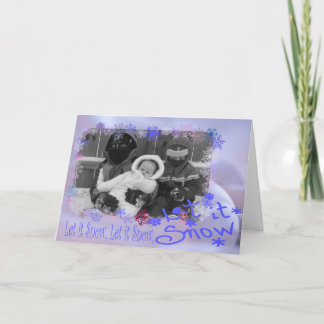 Låt det snöa!! helgkort