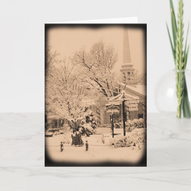 Låt det snöa helgkort (Framsida)