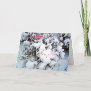 Låt det snöa… helgkort