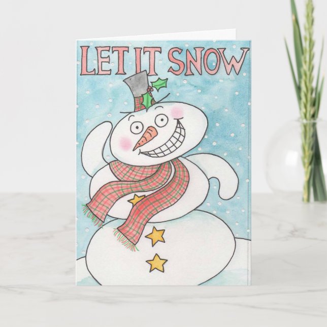 Låt det snöa helgkort (Framsida)