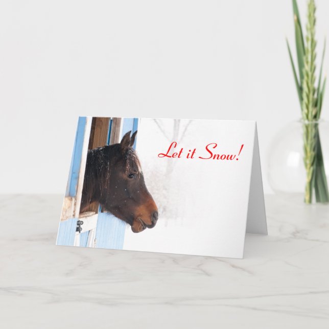 Låt det snöa! helgkort (Framsida)