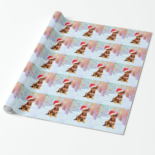 Låt det snöa hunden för julhelgdagchihuahuaen presentpapper
