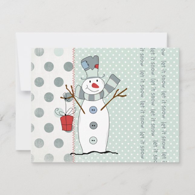 Låt det snöa inbjudningar (Framsida)