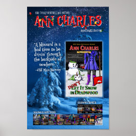 Låt det snöa inte i Deadwood poster Ann Charles