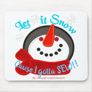 "Låt det snöa, jag måste se!" Musmatta