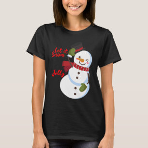 Låt det snöa Jolly Snögubbe T Shirt