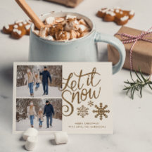 Låt det snöa jul-Helgdag 2-fotokort