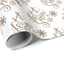 Låt det snöa jul holiday presentpapper