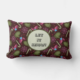 Låt det snöa jul Mittens Lumbarkudde