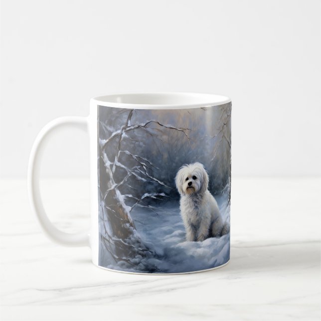Låt det snöa jul på maltesiska kaffemugg (Vänster)